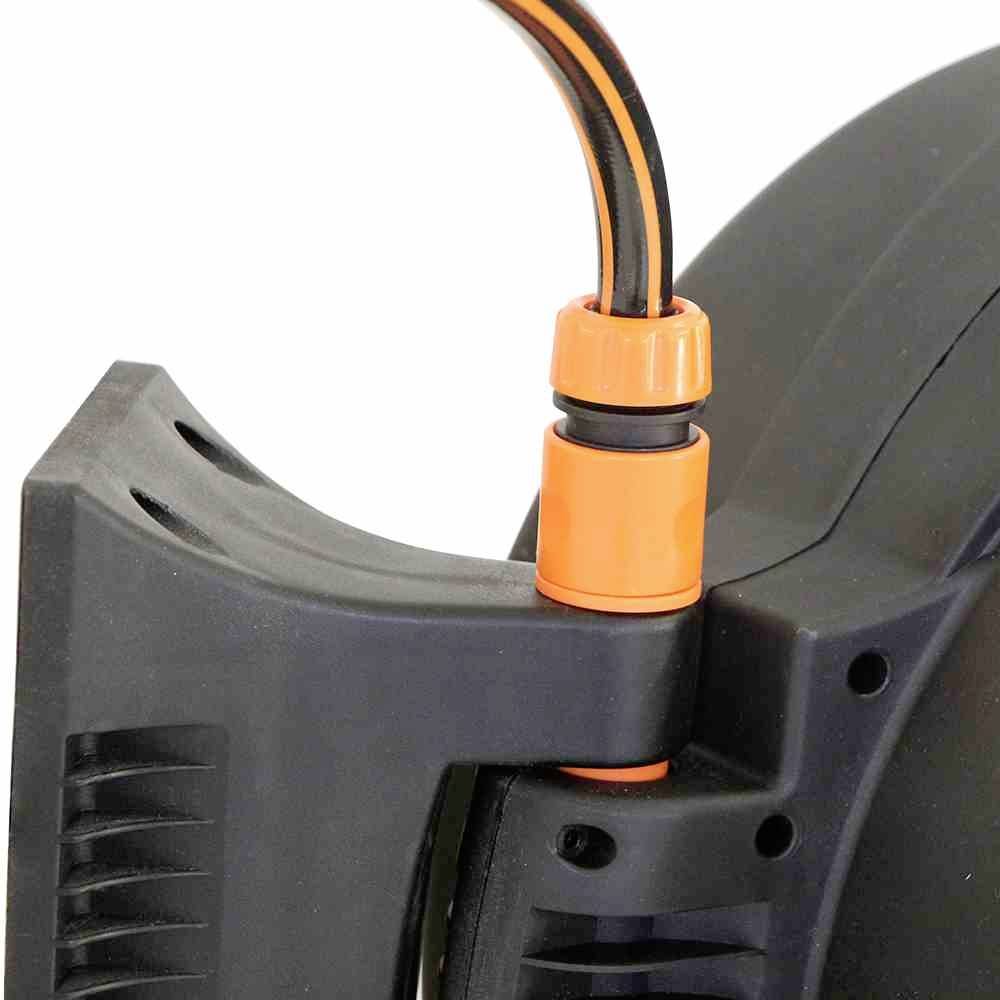 Siena Garden L67376 WHB2200 13mm 20m 1/2 Zoll 1 St. Schwarz, Orange Gartenschlauchtrommel