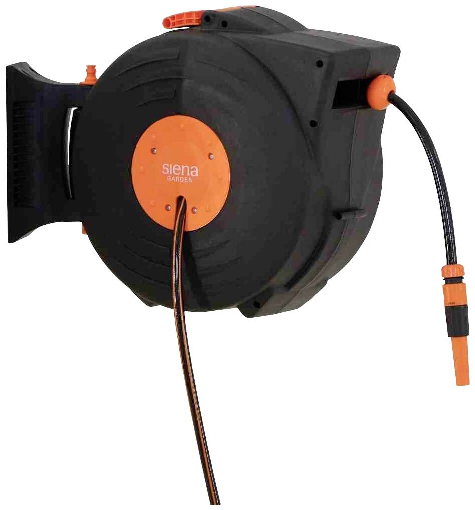 Siena Garden L67376 WHB2200 13mm 20m 1/2 Zoll 1 St. Schwarz, Orange Gartenschlauchtrommel
