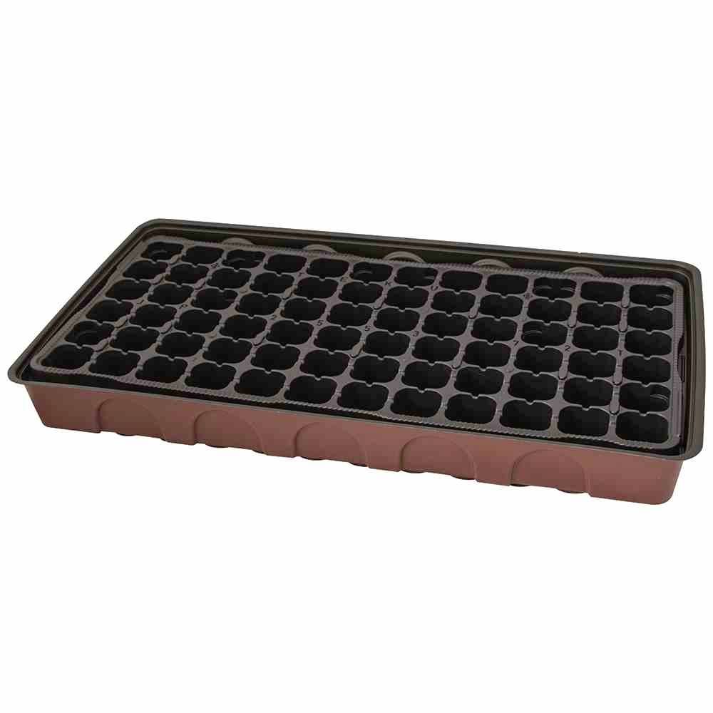 Siena Garden 11107 Anzuchthaus XL 545x280x65 mm; mit Topfplatte mit 72 Töpfen Ø3,5cm 1St.