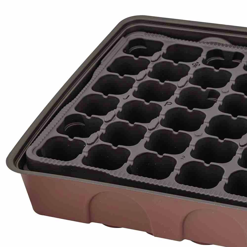 Siena Garden 11107 Anzuchthaus XL 545x280x65 mm; mit Topfplatte mit 72 Töpfen Ø3,5cm 1St.