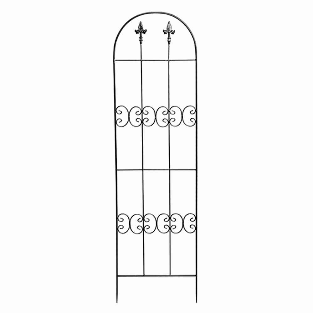 Siena Garden JF130209R Rankgitter Lilie, Metall dunkelgrau, unterverzinkt; 45 x 160cm 1St.