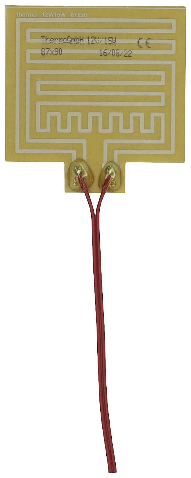 Thermo TECH Polyester Heizfolie 12V 15W (L x B) 90mm x 87mm