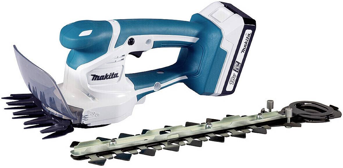 Makita UM110DWYX Akku Grasschere, Heckenschere inkl. Akku, inkl. Ladegerät 18V Li-Ion