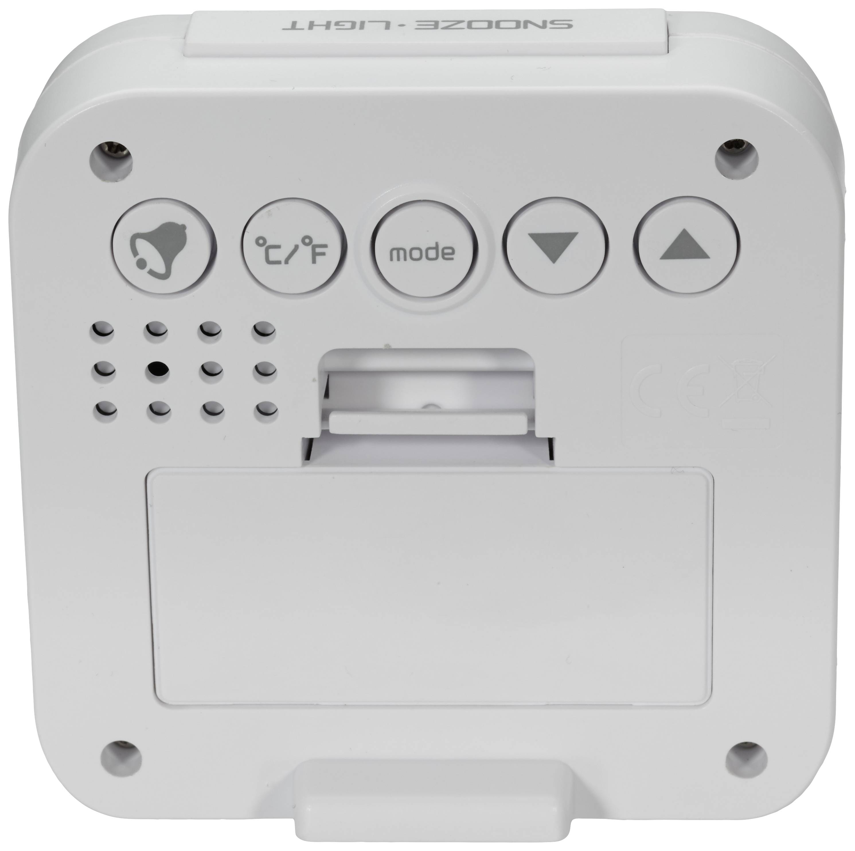 TFA Dostmann Digitaler Funk-Wecker Hygrometer Weiß