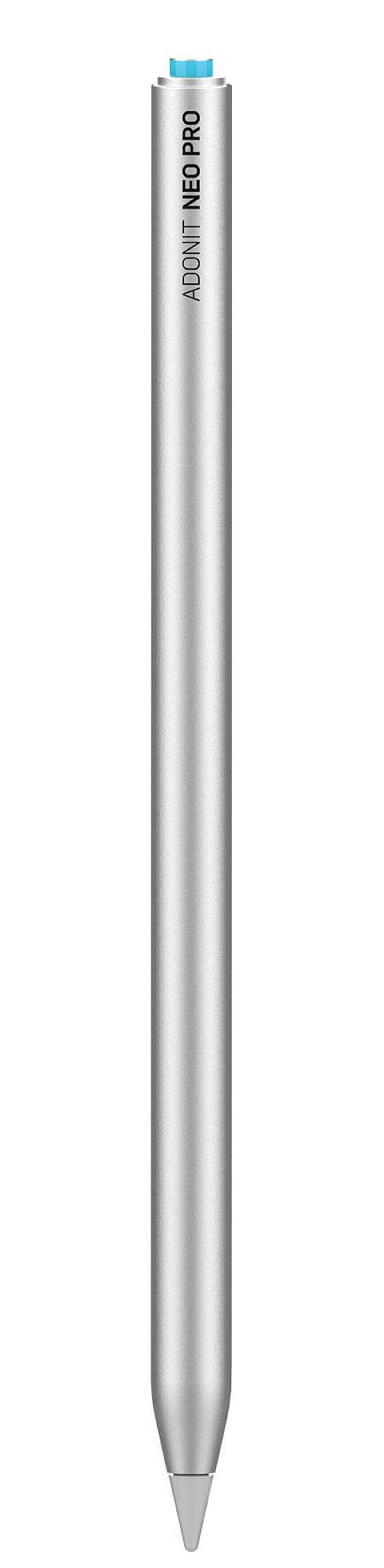 Adonit Neo Pro Stylus Touchpen Bluetooth, wiederaufladbar Silber