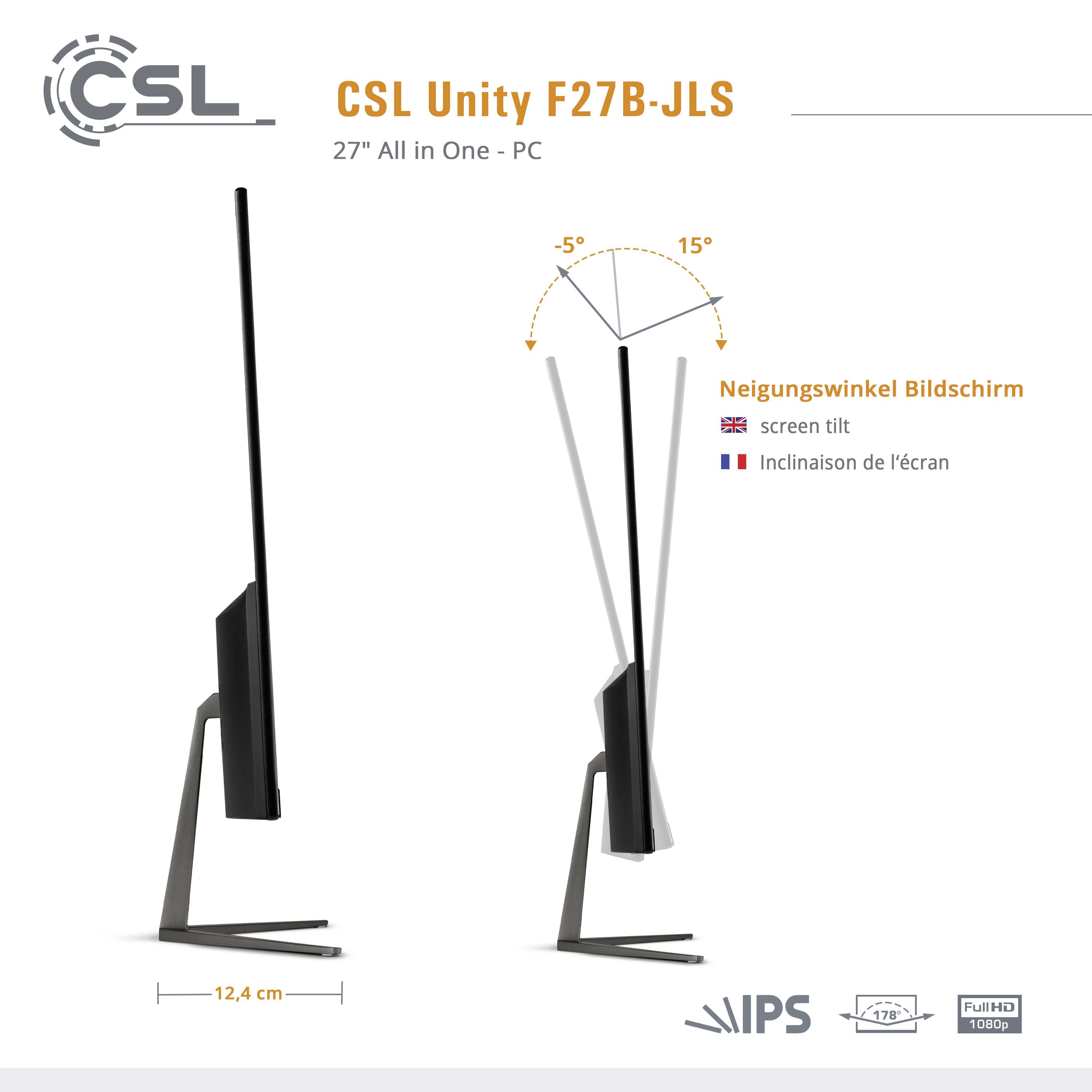CSL Computer All-in-One PC Unity F27B-JLS 68.6 cm (27 Zoll) Full HD Intel® Celeron® N5100 8 GB RAM