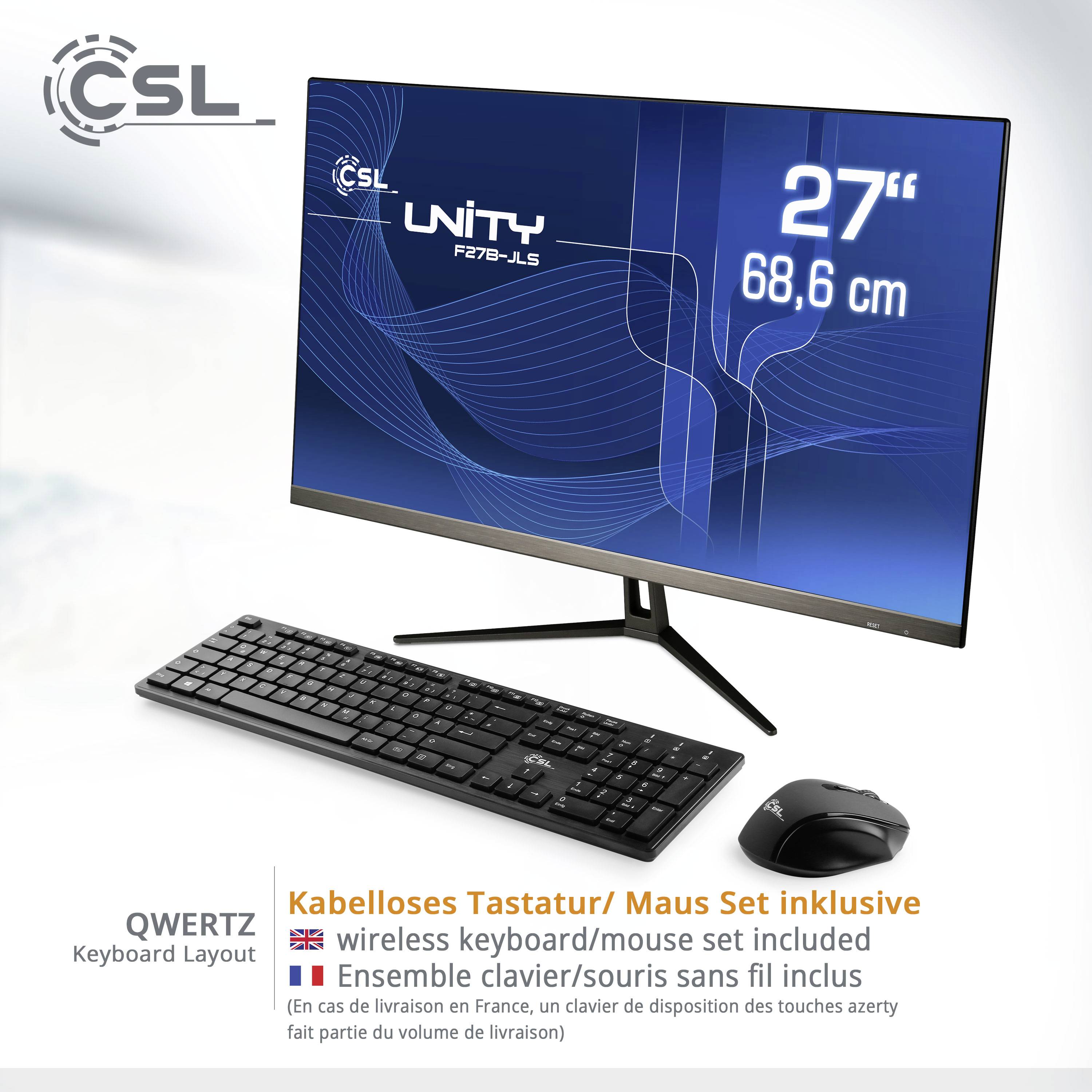 CSL Computer All-in-One PC Unity F27B-JLS 68.6 cm (27 Zoll) Full HD Intel® Celeron® N5100 8 GB RAM