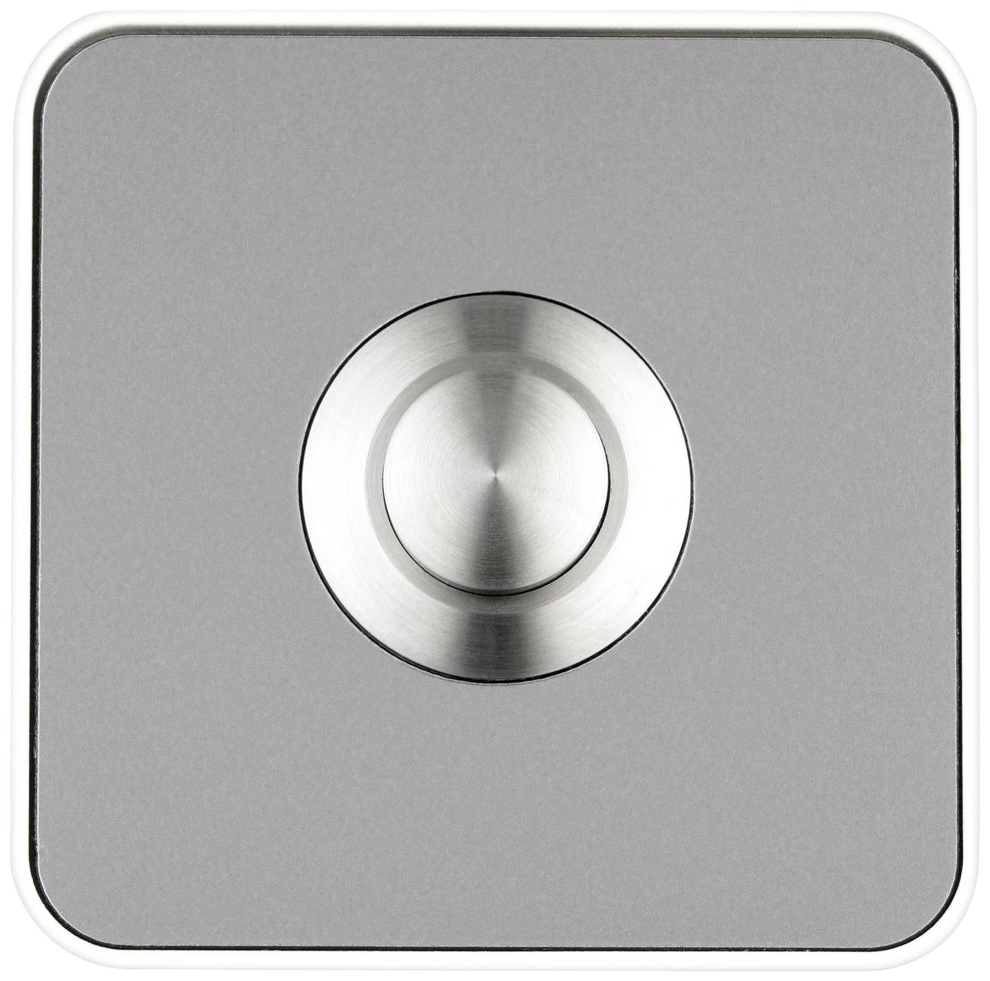 Grothe 64180 Klingel Edelstahl-Optik, Weiß