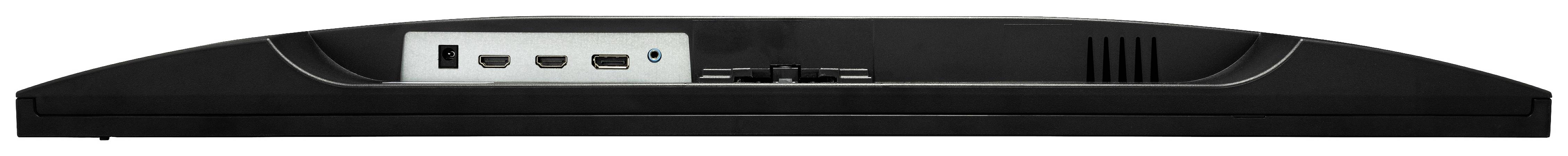 Eine schwarze Computer-Dockingstation mit mehreren USB-Ports und einer Lüftungsöffnung, die von vorne gezeigt wird.