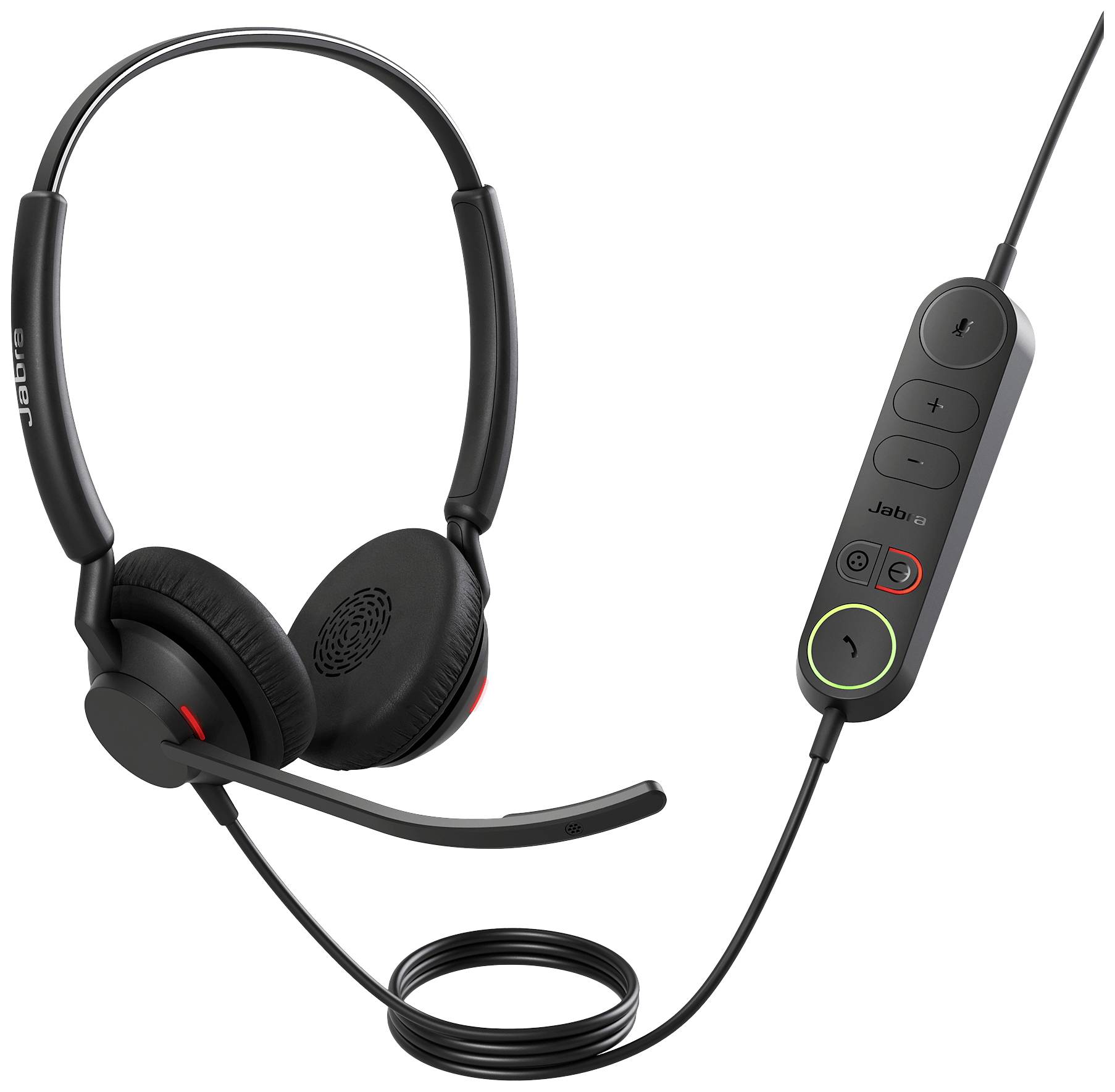 Jabra Engage 40 Over Ear Headset kabelgebunden Stereo Schwarz Mikrofon-Rauschunterdrückung Lautstärkeregelung Telefon