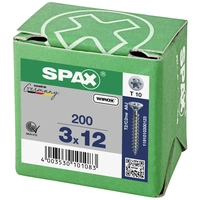 SPAX 1191010300123 Holzschraube 3mm 12mm T-STAR plus Stahl WIROX 200St. SPAX 1191010300123 Holzschraube 3mm 12mm T-STAR plus Stahl WIROX 200St.