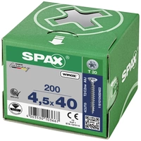 SPAX 1191010450403 Holzschraube 4.5mm 40mm T-STAR plus Stahl WIROX 200St. SPAX 1191010450403 Holzschraube 4.5mm 40mm T-STAR plus Stahl WIROX 200St.