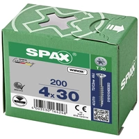 SPAX 191010400303 Holzschraube 4mm 30mm T-STAR plus Stahl WIROX 200St. SPAX 191010400303 Holzschraube 4mm 30mm T-STAR plus Stahl WIROX 200St.
