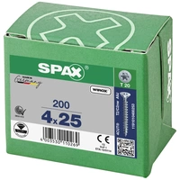 SPAX 1191010400253 Holzschraube 4mm 25mm T-STAR plus Stahl WIROX 200St. SPAX 1191010400253 Holzschraube 4mm 25mm T-STAR plus Stahl WIROX 200St.