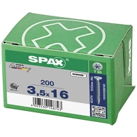 SPAX 1191010350163 Holzschraube 3.5mm 16mm T-STAR plus Stahl WIROX 200St. SPAX 1191010350163 Holzschraube 3.5mm 16mm T-STAR plus Stahl WIROX 200St.
