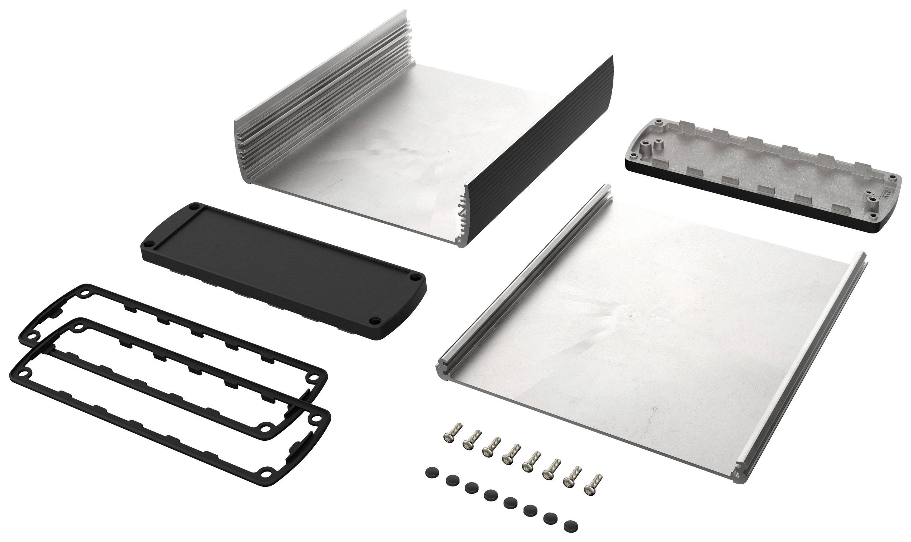 Bopla ABPH 1600-0200 ALUBOS_SET 84166200.HMT1 Universal-Gehäuse 169 x 200 x 52 Aluminium Schwarz (RAL 9005) 1 Set