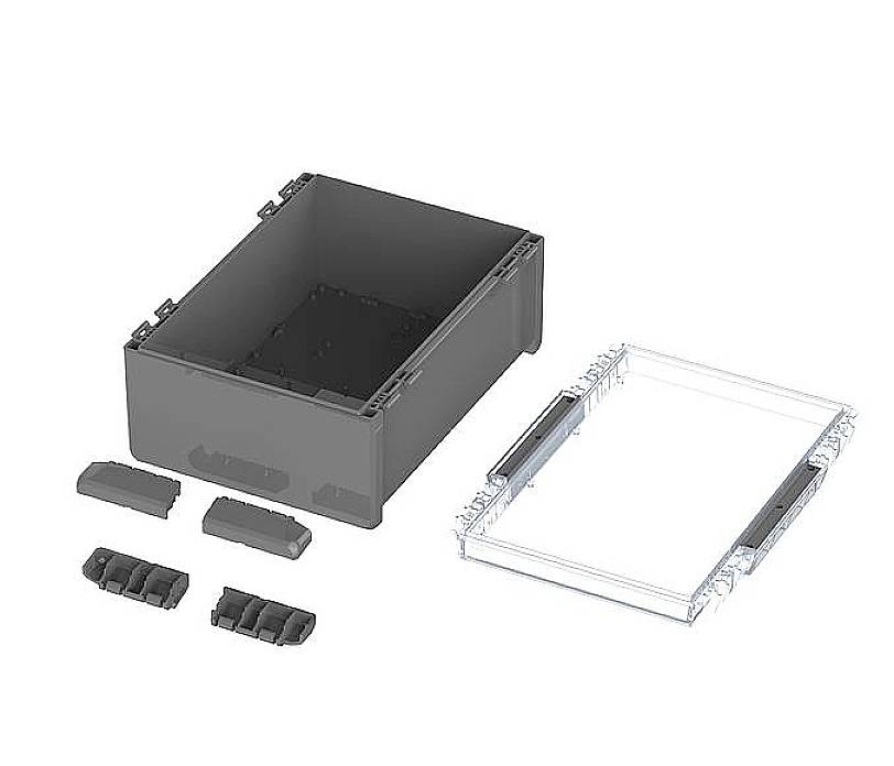 Bopla B 273616 PC-V0-G-7024 Bocube 96027674 Outdoor-Gehäuse 284 x 364 x 160 Polycarbonat V0 Graphit