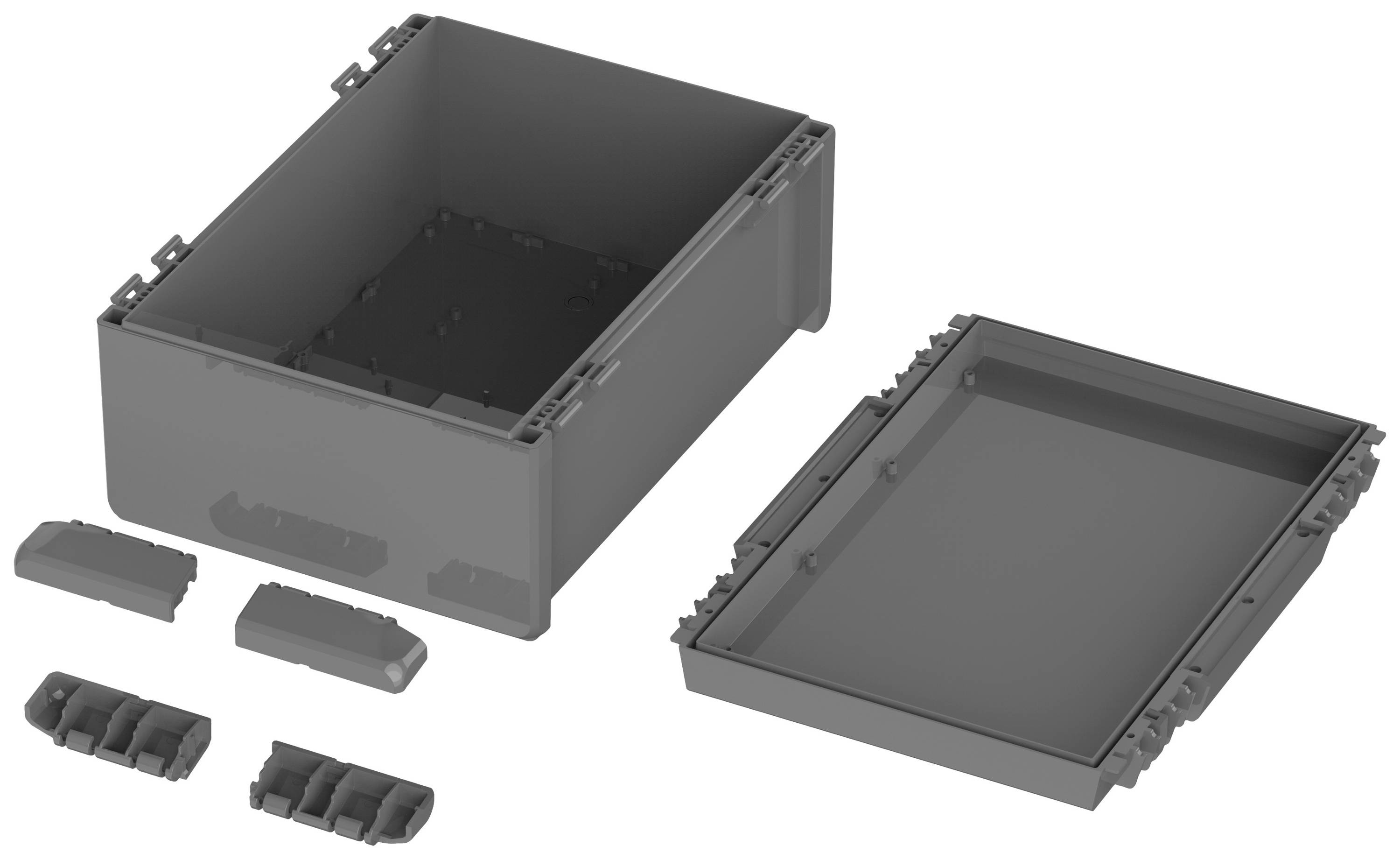 Bopla B 273616 ABS-7024 Bocube 96037674 Industrie-Gehäuse 284 x 364 x 160 ABS Graphitgrau (RAL 7024) 1St.
