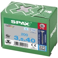 SPAX 197000350403 Holzschraube 3.5mm 40mm T-STAR plus 88091 Edelstahl A2 200St. SPAX 197000350403 Holzschraube 3.5mm 40mm T-STAR plus 88091 Edelstahl A2 200St.