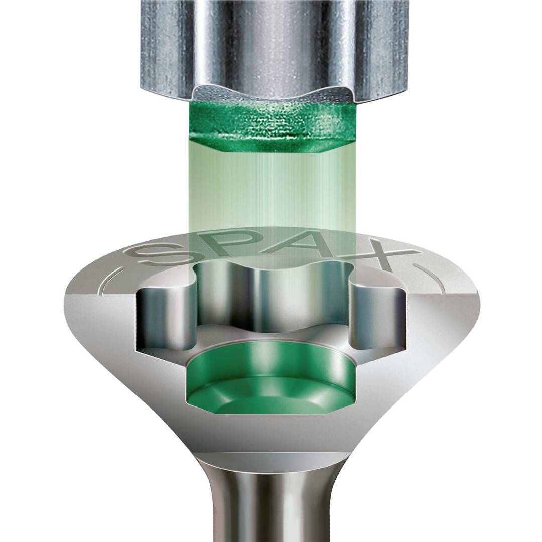 SPAX 1197000450403 Holzschraube 4.5mm 40mm T-STAR plus 88091 Edelstahl A2 200St.