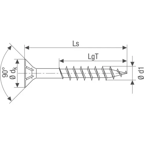 SPAX 191010300405 Holzschraube 3mm 40mm T-STAR plus Stahl WIROX 1000St. SPAX 191010300405 Holzschraube 3mm 40mm T-STAR plus Stahl WIROX 1000St.