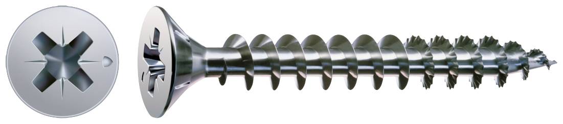 SPAX 1081010250105 Holzschraube 2.5 mm 10 mm Kreuzschlitz Pozidriv Stahl WIROX 1000 St.