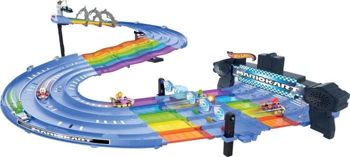 Mattel Rennstrecke Rainbow Road Track Bausatz Rennstrecke