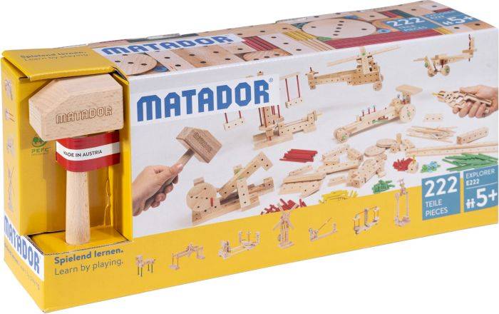 Matador Matador Explorer Baukasten 222 Teile Konstruktions-Set