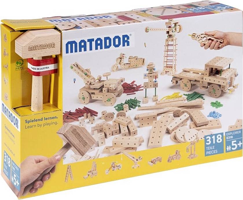 Matador Matador Explorer Baukasten 318 Teile Konstruktions-Set