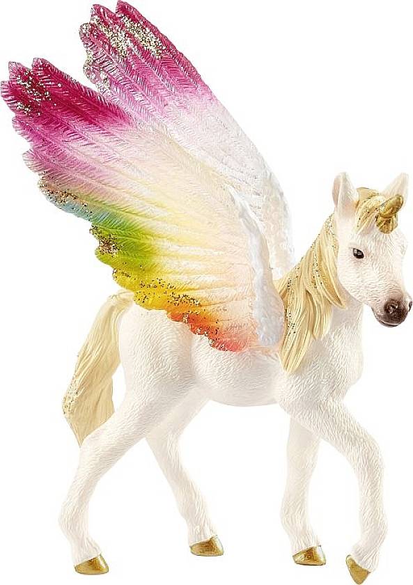 Schleich schleich® bayala® 70577 Geflügeltes Regenbogeneinhorn, Fohlen 70577, 1x