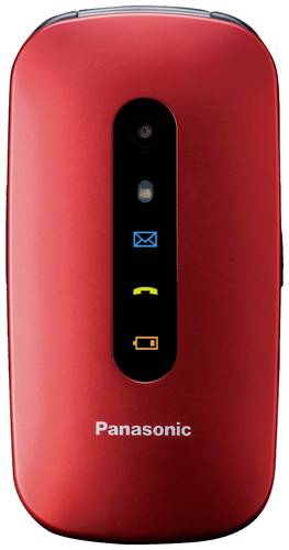 Panasonic KX-TU456 Senioren-Klapp-Handy Stoßfest Rot