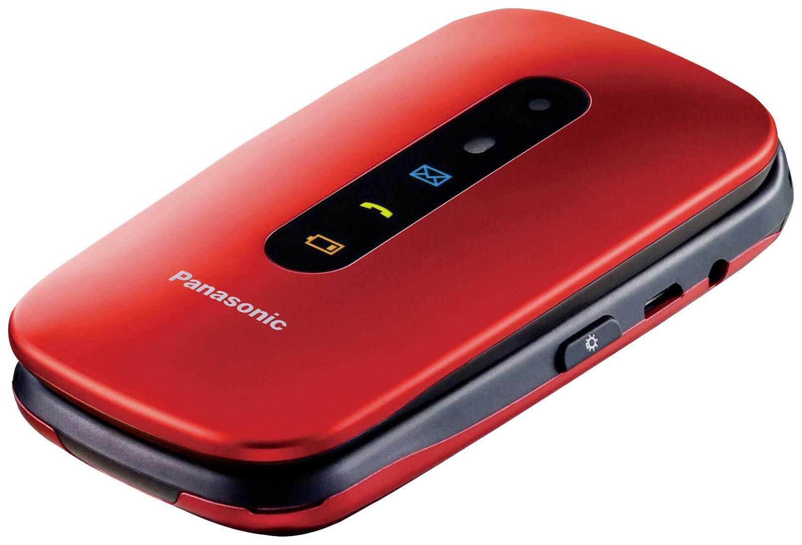 Panasonic KX-TU456 Senioren-Klapp-Handy Stoßfest Rot