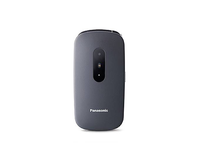 Panasonic KX-TU446 Senioren-Klapp-Handy Stoßfest Grau