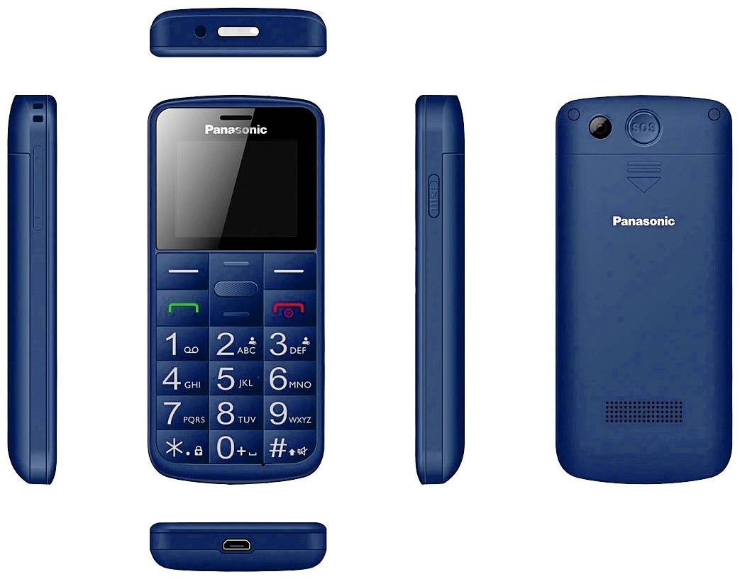 Panasonic KX-TU110 Senioren-Handy SOS-Funktion Blau