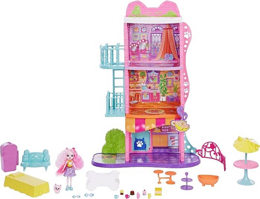 Mattel Mattel HHC18 Enchantimals Stadthaus & Café Spielset HHC18