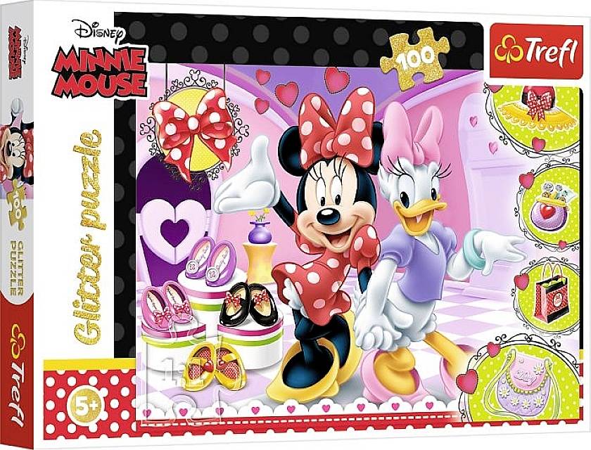 Trefl Glitzer Puzzle 100 ? Disney Minnie Mouse 14820