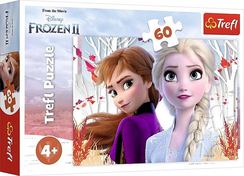 Trefl Puzzle 60 ? Zauberhafte Welt von Anna + Elsa / Disney Frozen 2 17333