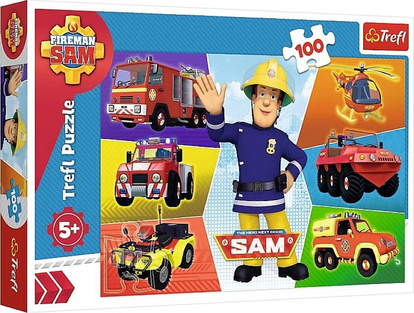 Trefl Puzzle mit 100 Teilen - Feuerwehrmann Sam 16354
