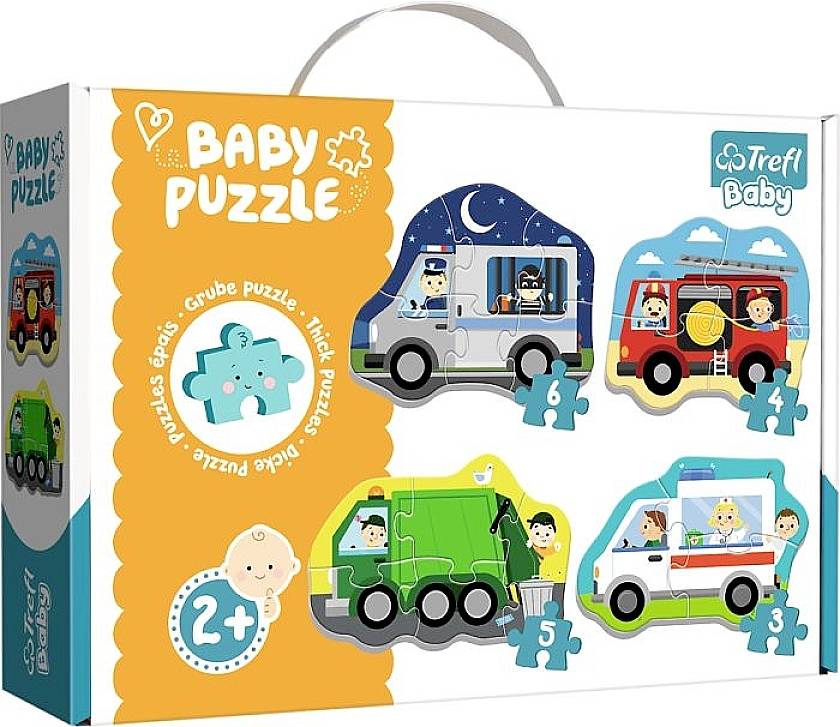 Trefl Baby Puzzle Beruf und Fahrzeuge - 18 Teile 36071