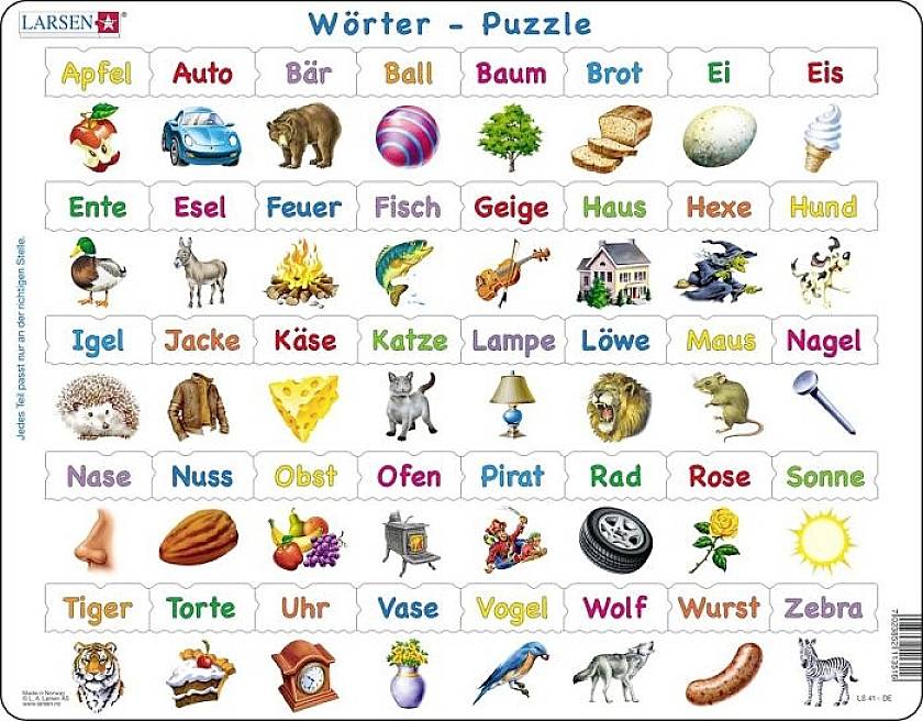 Puzzle Wörter 40 Teile LS41