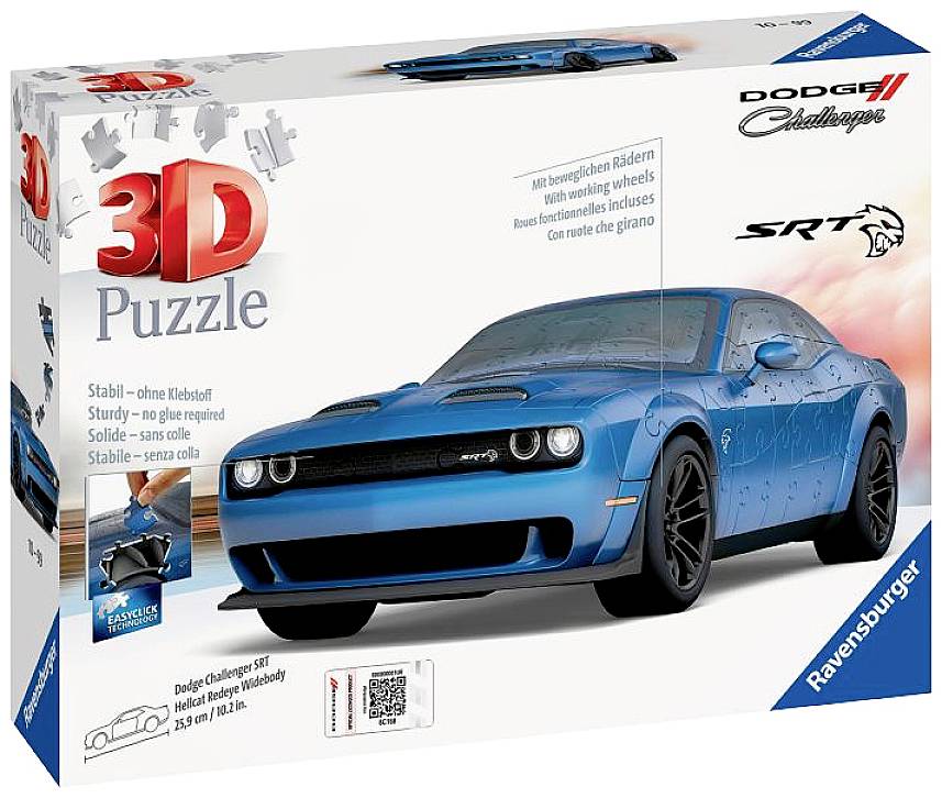 Ravensburger Ravensburger 3D Puzzle 11283 - Dodge Challenger SRT Hellcat Redeye Widebody - 11283