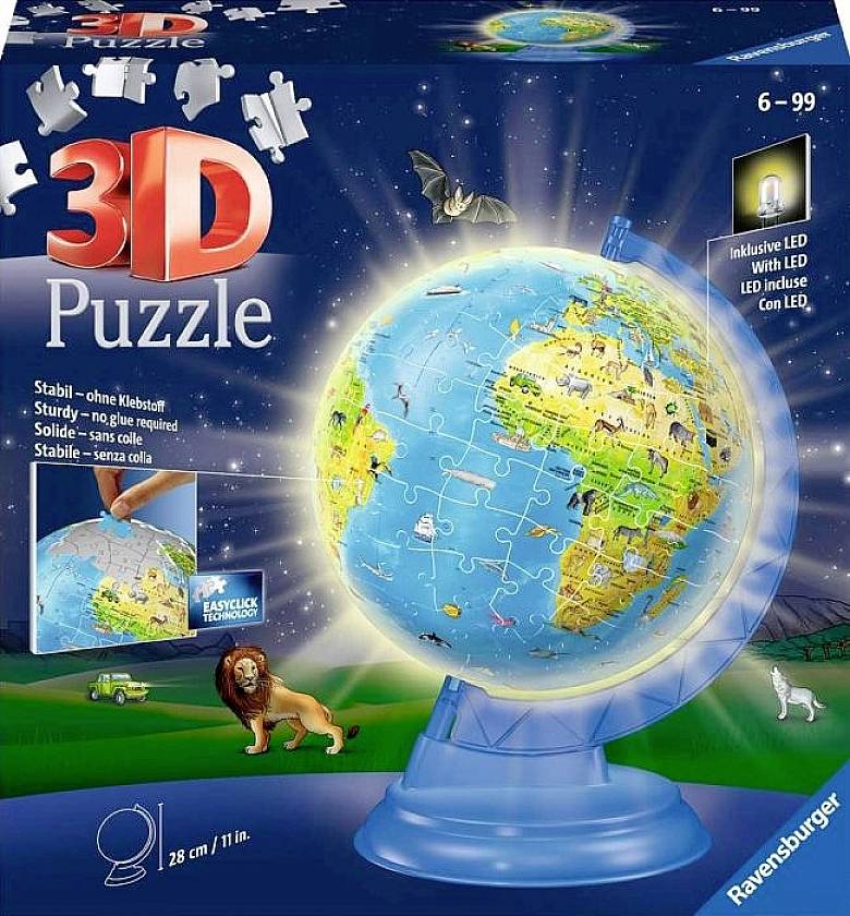 Ravensburger Ravensburger 11274 Puzzle Kinderglobus mit Licht 180 Teile 11274
