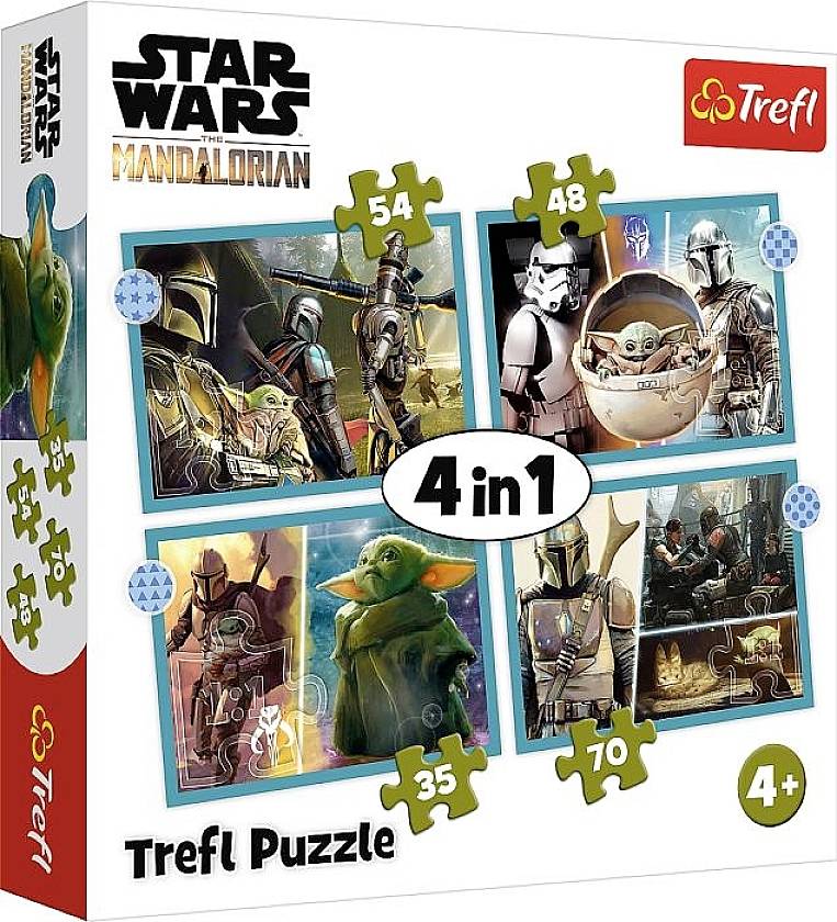 Trefl TREFL 34397 4 in 1 Puzzle 35, 48, 54, 70 Teile ? Star Wars 34397