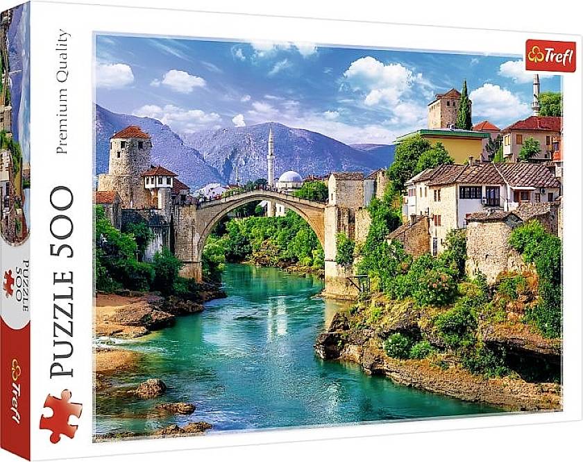 Trefl 37333 Puzzle 500 Teile Brücke in Mostar