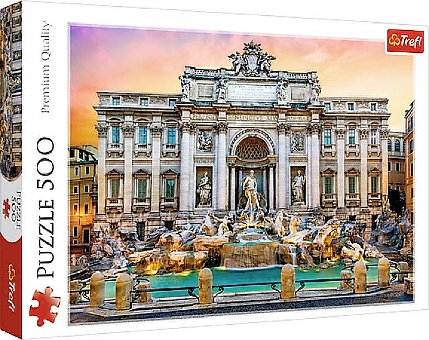Trefl 37292 Puzzle 500 Teile Fontanna de Trevi, Rom