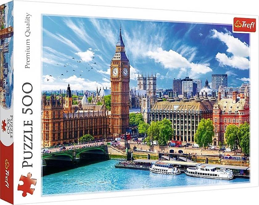 Trefl 37329 Premium Puzzle 500 Teile - London sonniger Tag