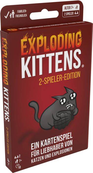 Asmodee Exploding Kittens 2-Spieler-Edition EXKD0019 Anzahl Spieler (max.): 2