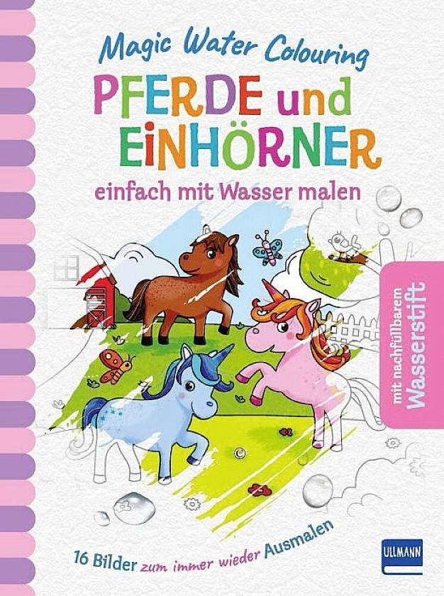 Magic Water Colouring Pferde Einhörner