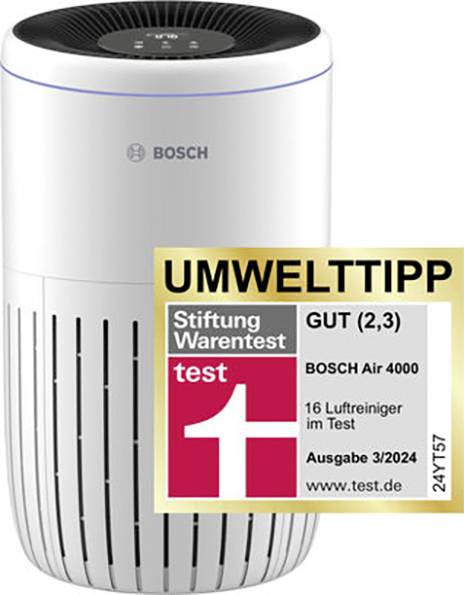 Bosch Home Comfort 7733701943 Air 4000 Luftreiniger 62m² Weiß, Schwarz