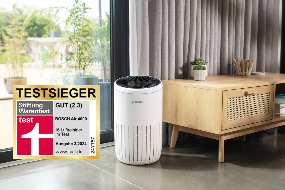 Bosch Home Comfort 7733701943 Air 4000 Luftreiniger 62m² Weiß, Schwarz